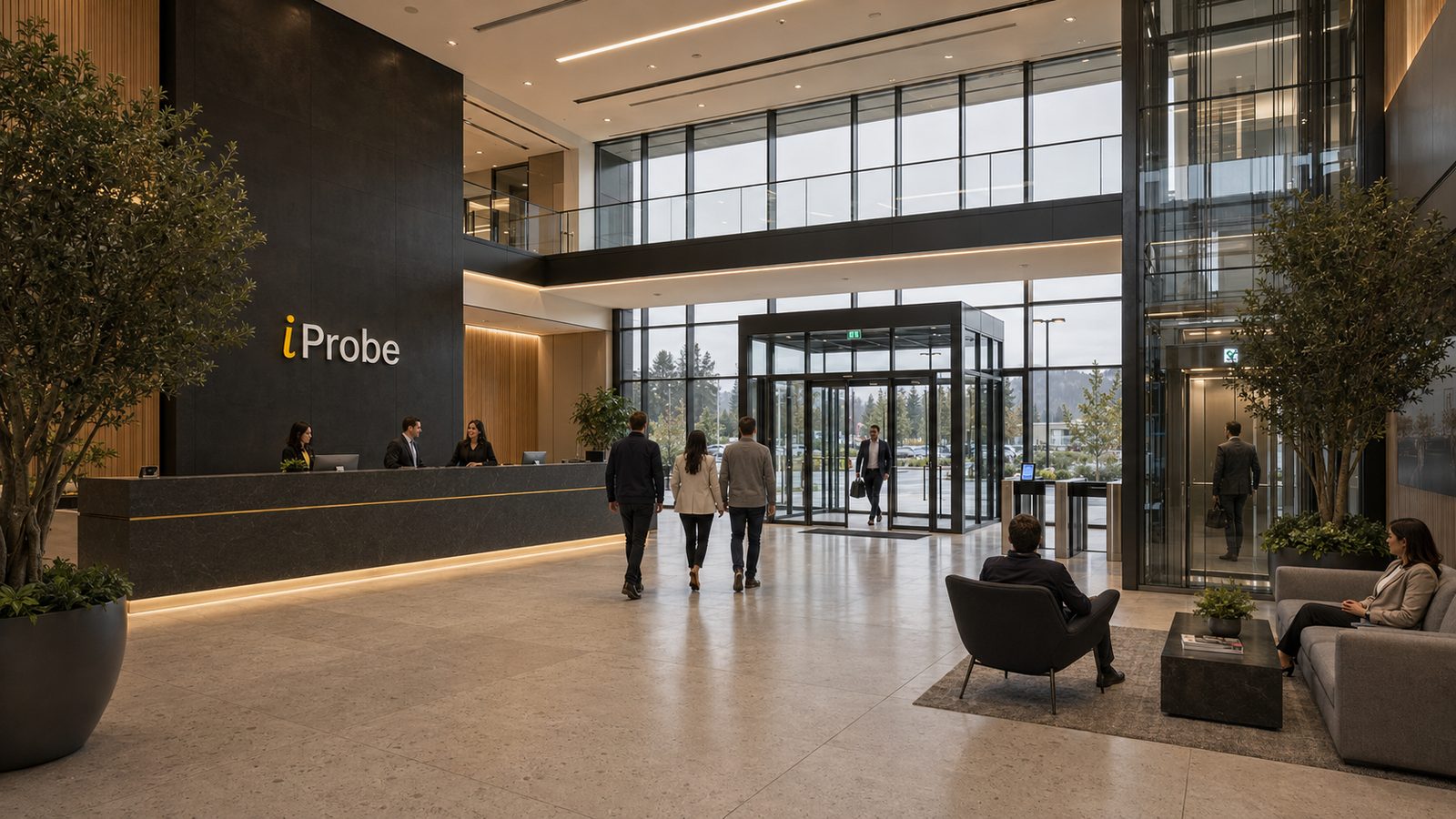 The ALEVA and iProbe headquarters lobby and reception